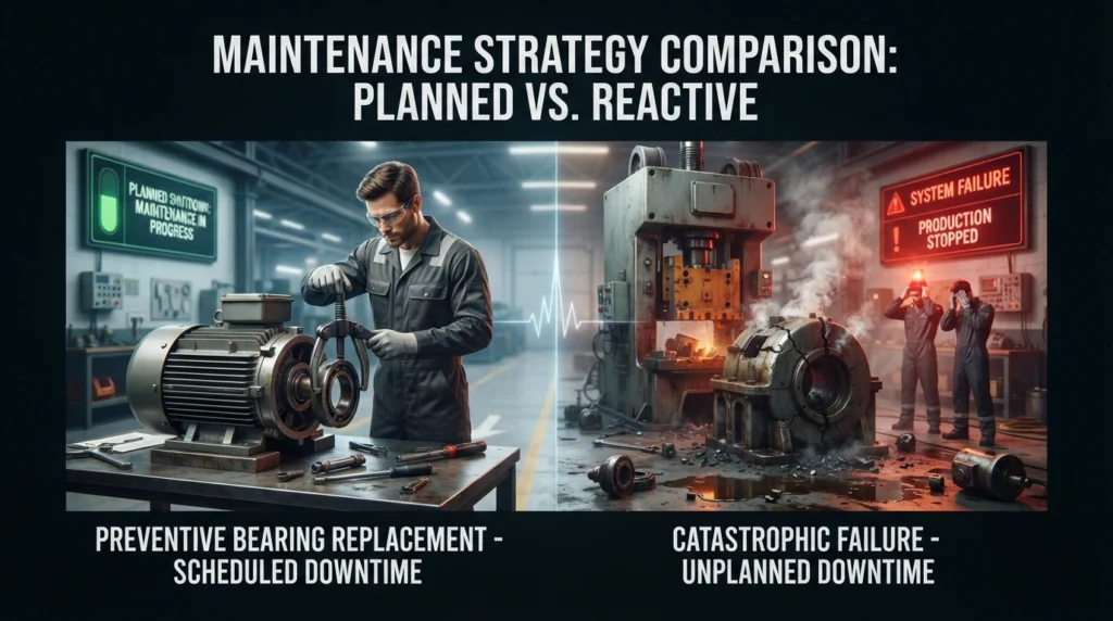 Cost comparison between predictive maintenance and equipment failure
AI-powered early fault detection for industrial equipment