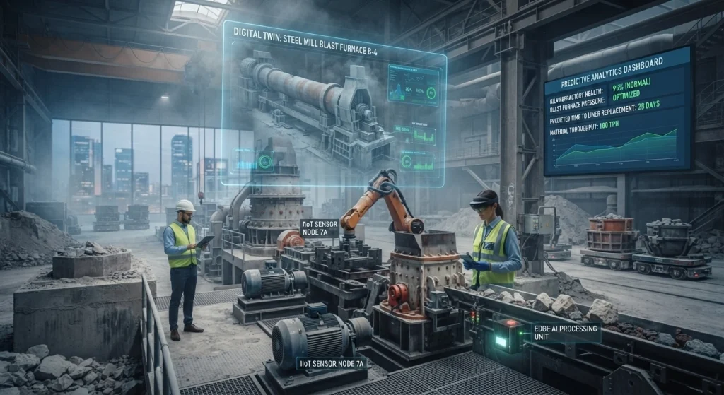 Future industrial predictive maintenance using AI digital twins and industrial IoT
